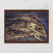 そしてエロヒムはウィリアム・ブレイクによってアダムを創造した ポストカード (正面)