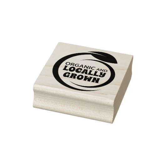 そしてオーガニック地元で栽培された農場 ラバースタンプ (スタンプ)