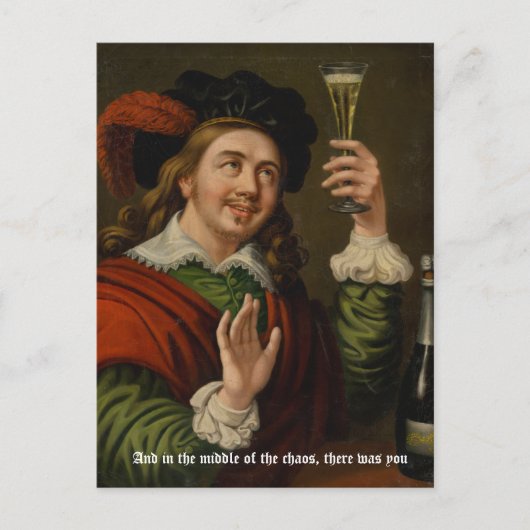 そしてカオスの真っ只中に、あなたがいた ポストカード (正面)