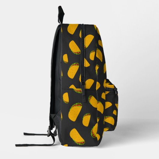 そしてカッコいいおもしろいおいしいタコス プリントバックパック (左)