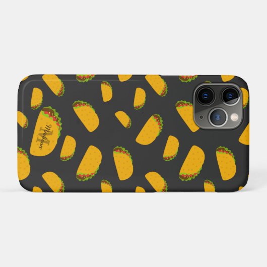 そしてカッコいいおもしろいおいしいタコ柄モノグラム Case-Mate iPhoneケース (裏面(横))