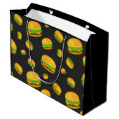 そしてカッコいいおもしろいおいしいバーガーパターンモノグラム ラージペーパーバッグ (裏面アングル)