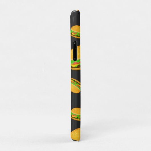 そしてカッコいいおもしろいおいしいバーガーパターンモノグラム Case-Mate iPhoneケース (裏面/右)