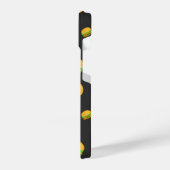 そしてカッコいいおもしろいおいしいバーガーパターンモノグラム iPhoneケース (左側面)