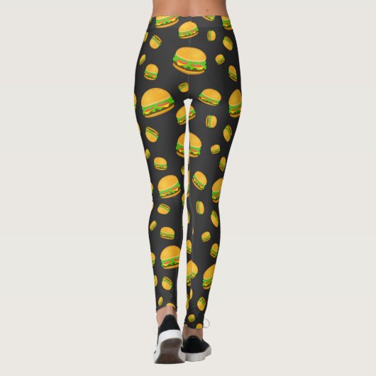 そしてカッコいいおもしろいおいしいバーガーパターン レギンス (裏面)