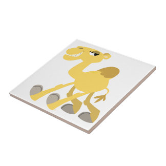 そしてカッコいいかわいい漫画のラクダのタイル タイル