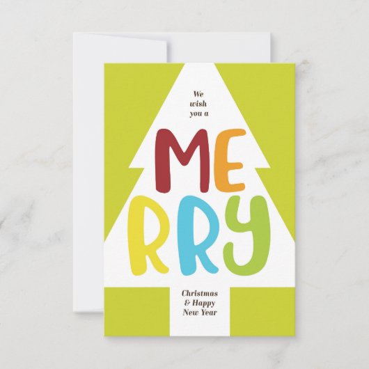 そしてカラフルうれしそうなクリスマスカード。 カード (正面)