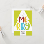 そしてカラフルうれしそうなクリスマスカード。 カード (正面/裏面インサイチュ)