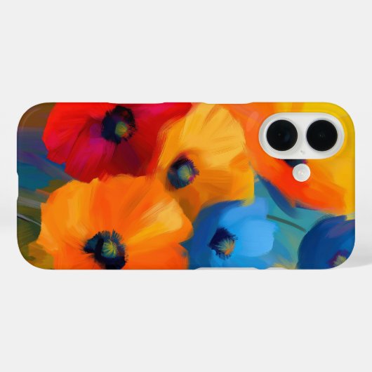 そしてカラフルドラマチックな花が Case-Mate iPhoneケース (裏面 (横))