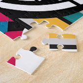 そしてカラフル抽象モダンの光景 ジグソーパズル (側面)