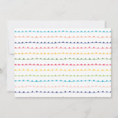 そしてカラフル明るいクリスマスパーティの招待状 招待状 (裏面)