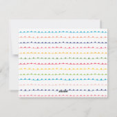 そしてカラフル明るい陽気なクリスマスのフルフォト シーズンカード (裏面)