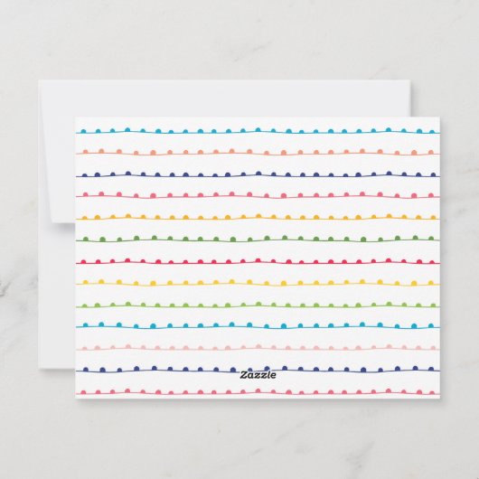 そしてカラフル明るい陽気なクリスマスのフルフォト シーズンカード (裏面)