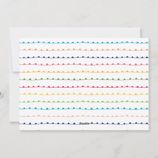 そしてカラフル明るい陽気なクリスマスの五枚の写真 シーズンカード (裏面)