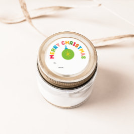 そしてカラフル明るい陽気なクリスマスの贈り物 ラウンドシール