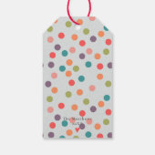 そしてカラフル明るい陽気なクリスマス一家が ギフトタグ (裏面)