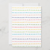 そしてカラフル明食べるい飲み物とパーティーだメリー 招待状 (裏面)