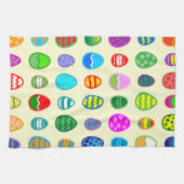 そしてカラフル美しいイースターの卵のパターン キッチンタオル (横)