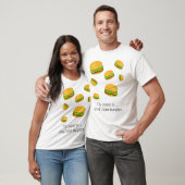 そしてクールおもしろいおいしいバーガーパターン私の名前は… Tシャツ (ユニセックス)