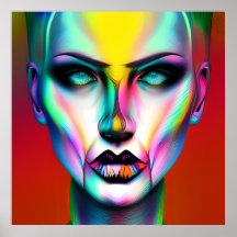 そしてクール不気味なカラフル両性ロボット