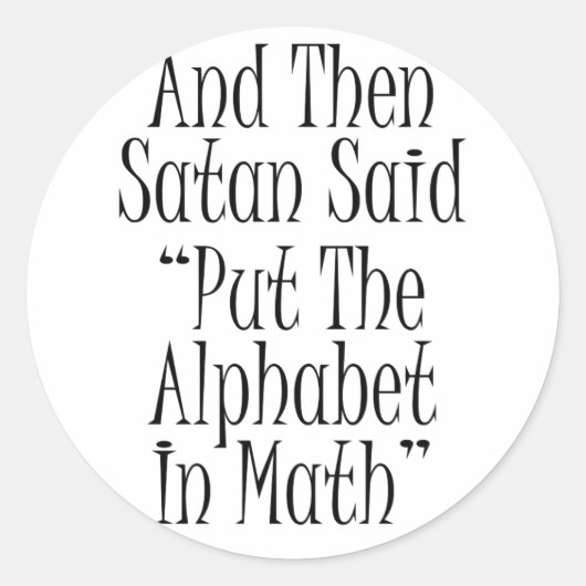 そしてサタンは… ラウンドシール (正面)