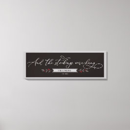 そしてストッキングつるは- Large Christmas SVG キャンバスプリント