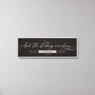 そしてストッキングつるは- Large Christmas SVG キャンバスプリント