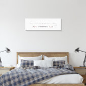 そしてストッキングはクリスマスつるでパーソナライズされたあった キャンバスプリント (インサイチュ (寝室))