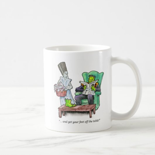 「。..そしてテーブルから足を取り出せ！」 コーヒーマグカップ (右)