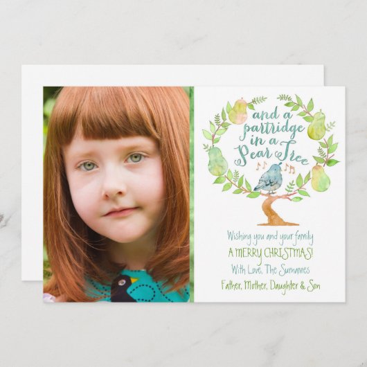 そしてナシ木のヤマウズラ シーズンカード (正面/裏面)