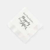 そしてナプキンの後ずっと幸せに暮らしていた 縁ありカクテルナプキン (角)