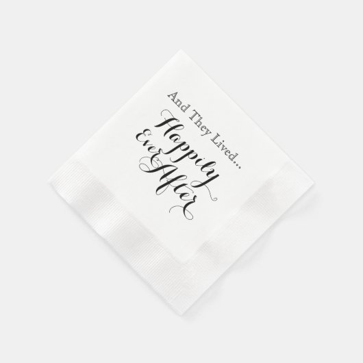 そしてナプキンの後ずっと幸せに暮らしていた 縁ありカクテルナプキン (角)