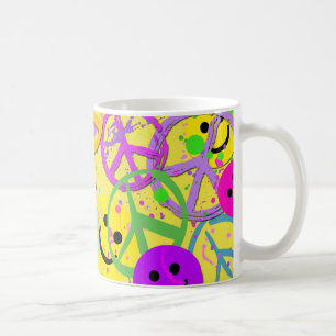 そしてピースサイン コーヒーマグカップ