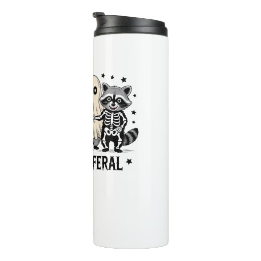 そしてフェラ不気味ル面白いハロウィーンラクーン タンブラー (回転右)