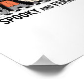 そしてフェラ不気味ル面白いハロウィーンラクーン ポスター (角)