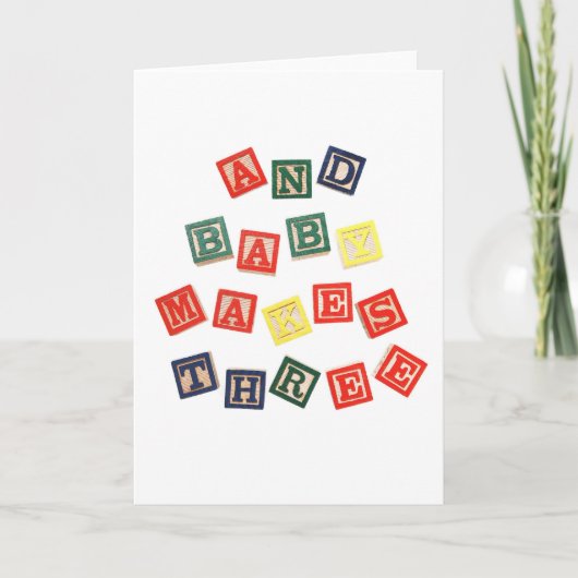 そしてベビーが3つになる カード (正面)