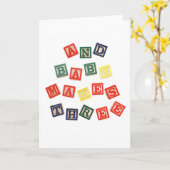 そしてベビーが3つになる カード (黄色い花)