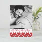 そしてベビーが3枚の写真妊娠の発表をする 案内状 (スタンド正面)