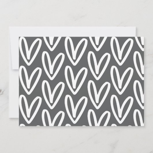 そしてベビーは3枚の写真のモダン誕生 案内状 (裏面)