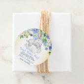 そしてポップ・アートの応援甘い男の赤ちゃん赤ちゃんシャワーラベル。 フェイバータグ (インサイチュ)