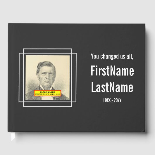 そしてミニマル悲しいメモリアルのゲストブック ゲストブック (正面)