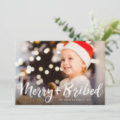 そしてメリークリスマスおもしろいの写真を赤く塗った シーズンカード (スタンド正面)