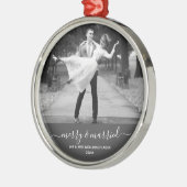 そしてメリータイムレスで新しミニマルいニーズ メタルオーナメント (左)