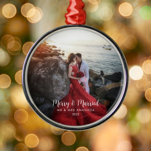 そしてメリータイムレスで結婚した新しいクラシックバージョン メタルオーナメント