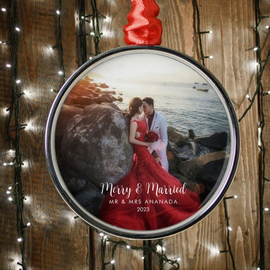 そしてメリータイムレスで結婚した新しいクラシックバージョン メタルオーナメント