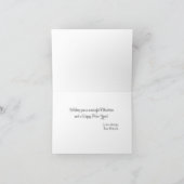 そしてメリートナカイのクリスマス カード (内部)