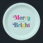 そしてメリーブライトカラフル・クリスマス・ホリデー・パーティー ペーパープレート<br><div class="desc">こ祝のメリー紙パーティープレートで明るい休日。</div>