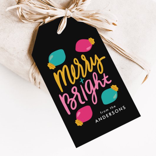 そしてメリーブライトクリスマスライトホリデー ギフトタグ