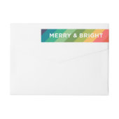 そしてメリーブライトレインボークリスマス差出人住所 ラップアラウンドラベル (裏面)