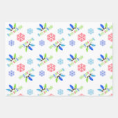 そしてメリーブライト2スノーフレーク・クリスマス ラッピングペーパーシート (正面)